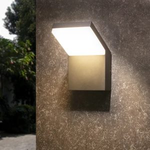 Inowel Wall Light Outdoor LED Wall Mount Lamp Modern Wall Sconce Lighting Lantern Fixture Aluminum Lights For Porch Front Door Garden Yard Patio IP65 Waterproof 19215